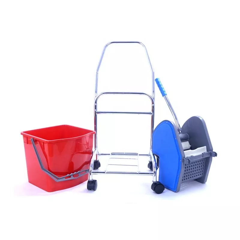 Single Bucket 25L Mop Wringer Trolley