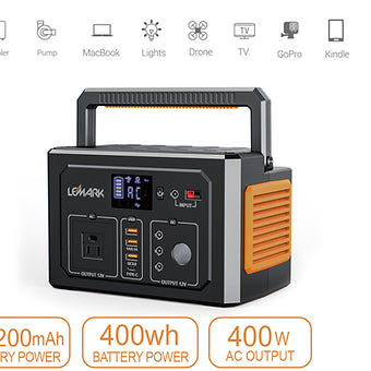 109200mAh/400W Portable Power Station With an option for A suitable wattage solar panel