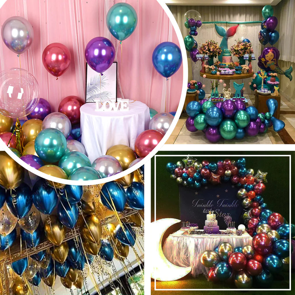 Assorted Metallic look Balloons