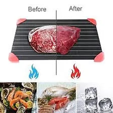 New Thaw Master Tray Defrosting Meat Food Fast Kitchen Plate Safe Metal Large