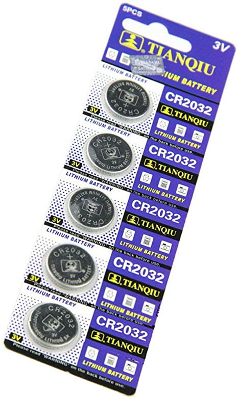 CR2032 Lithium Battery Set of 5