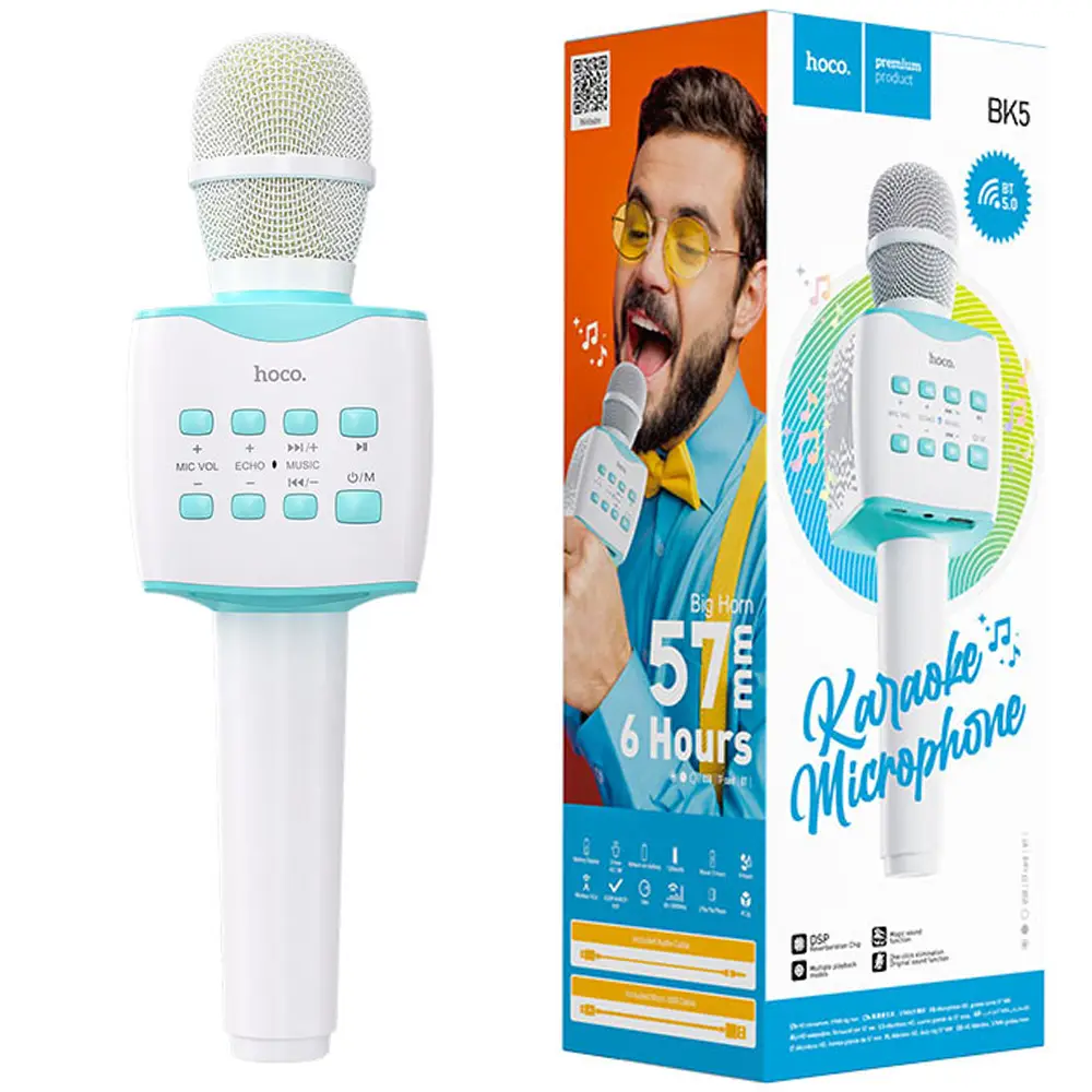 Microphone BK5 Cantando wireless karaoke mic - HOCO