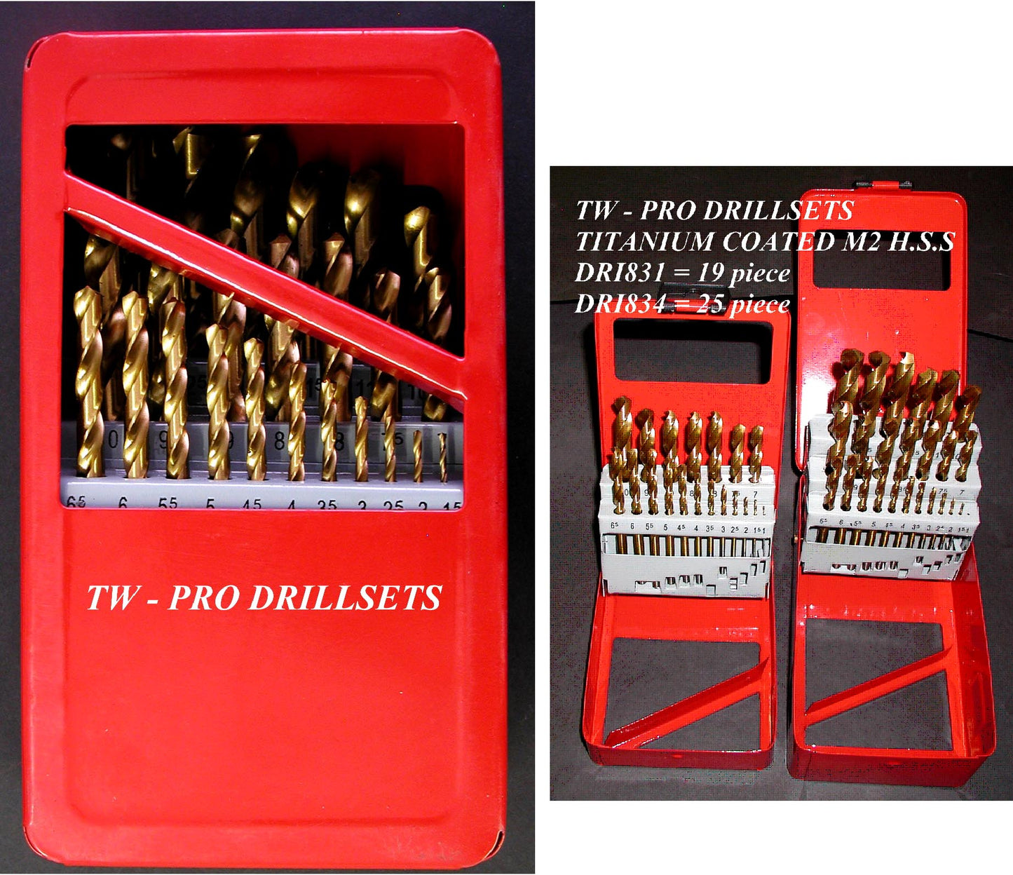 Drill Bit Set 25Pce Titanium