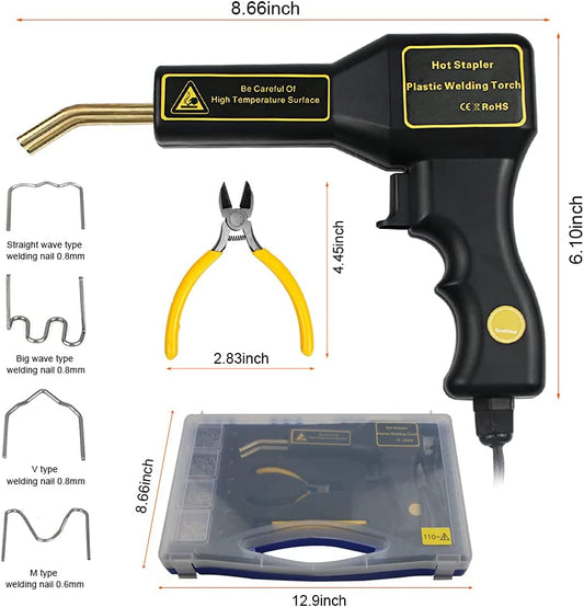 Plastic Repair Welder Kit,50W Hot Stapler Plastic Repair,Crack Bumper Repair Wel