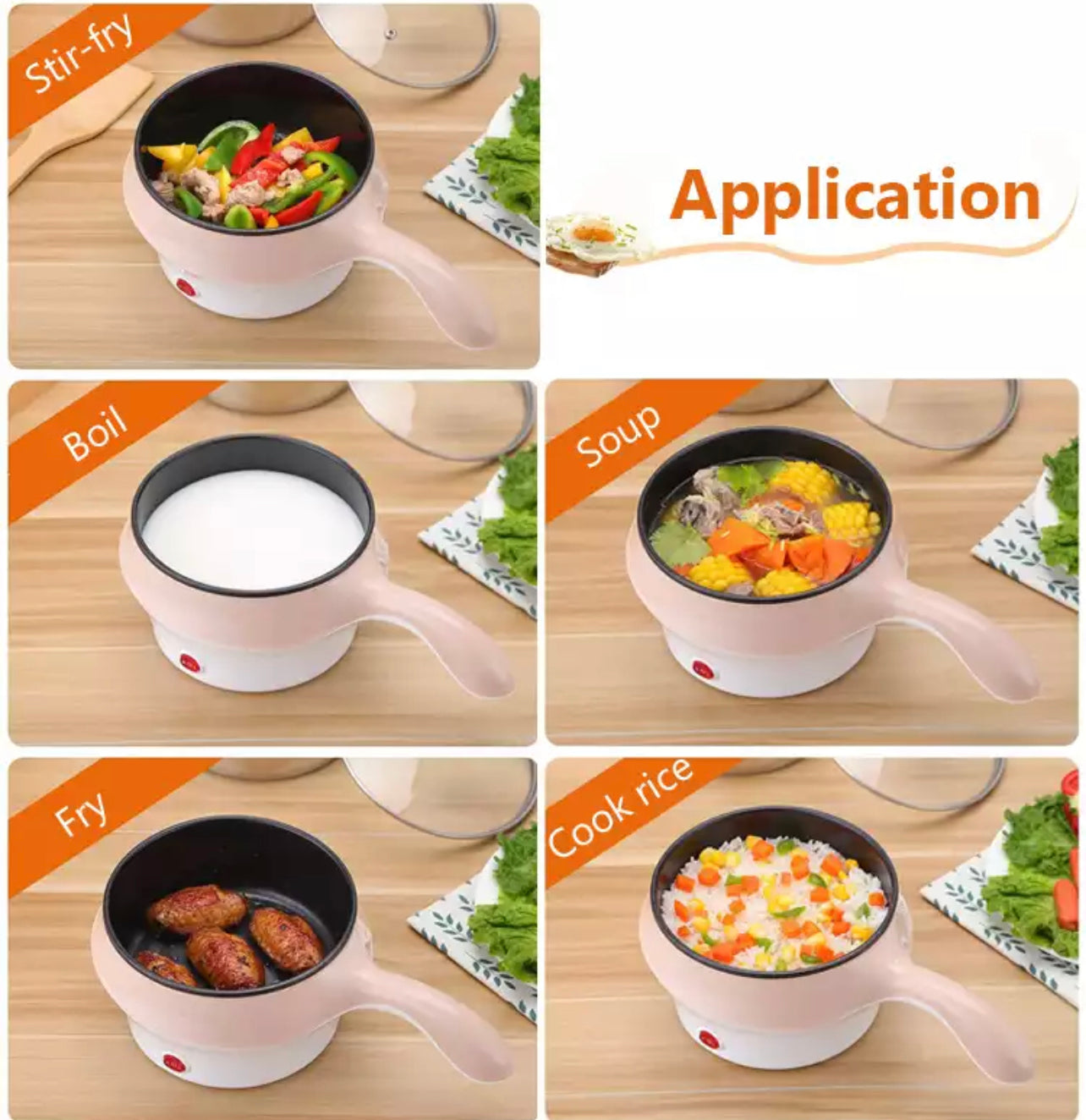 Multi-Functional Electric Non-Stick Steam/Stew/Cook/Fry Pot Pan