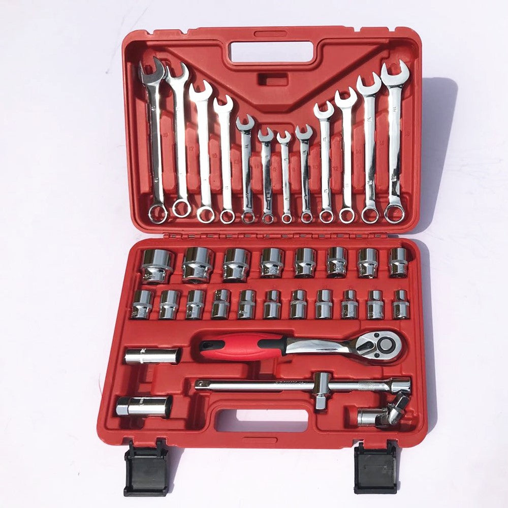 37 Piece Socket and Wrench Set 1/2"