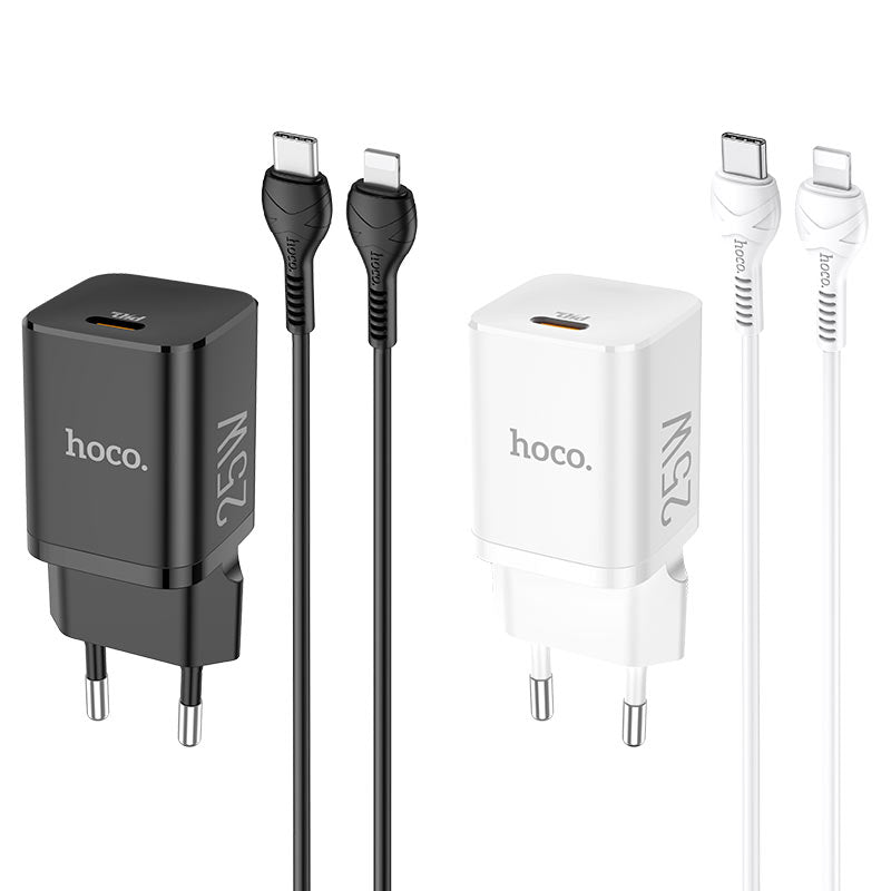 Hoco N19 Rigorous PD25W charger set(Type-C to iPhone)