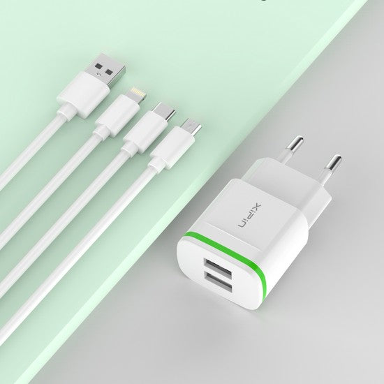 Dual USB Charger Set with Luminous Light- IPHONE