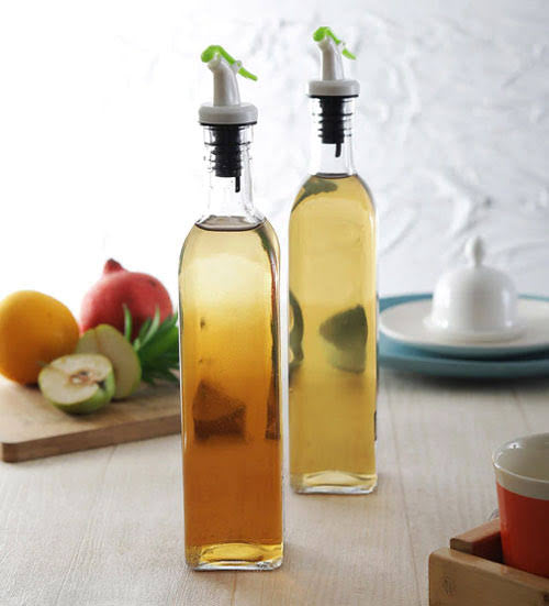 Oil/Vinegar Pouring Dispenser Bottle Glass Pack of 2