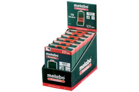 Metabo HSS-R Drill Bit Storage Case SP, 19 Pieces