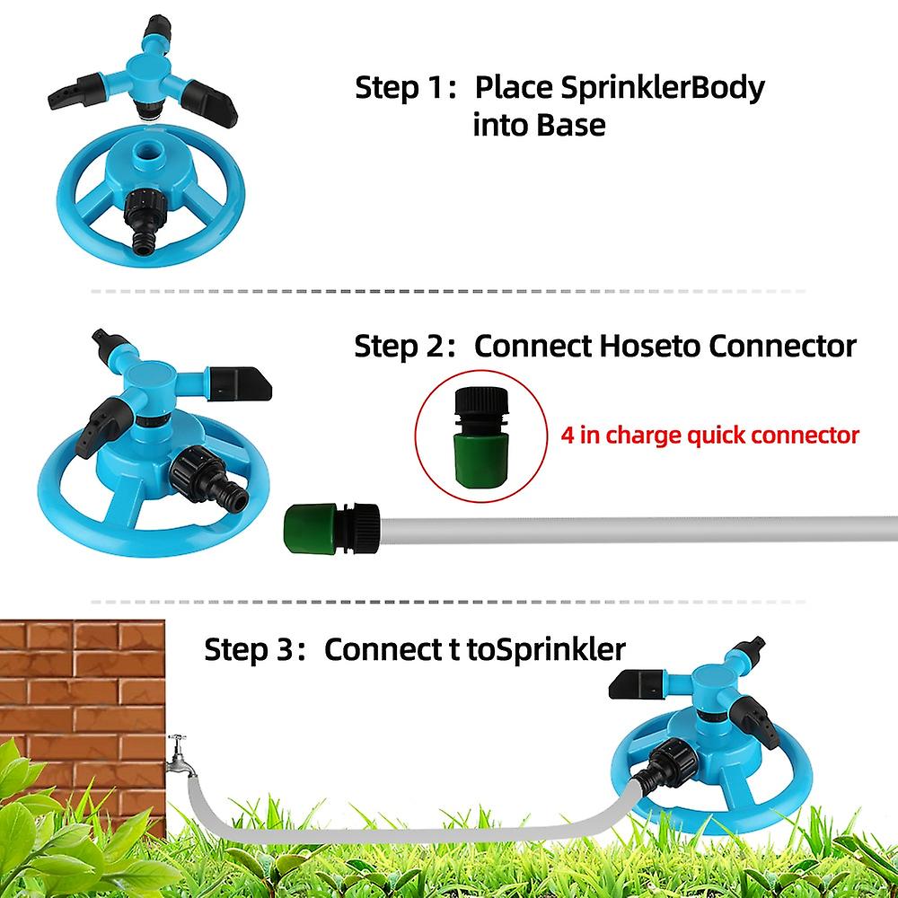 360 Degree Rotating Garden Lawn Water Sprinkler