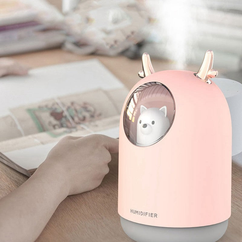 Cute Pet Ultrasonic Humidifier LED