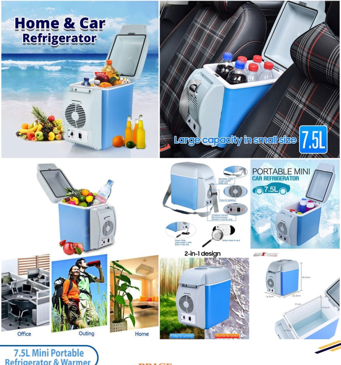 Mini Car Refrigerator 7.5L -12volt