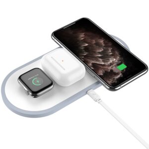 Wireless charger “CW24 Handsome” 3-in-1 tabletop charging dock