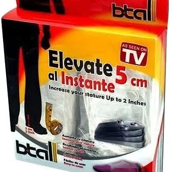 Silicone Gel Insoles Elevate Al Instant 5cm-Increase Your Stature to 2 Inches As