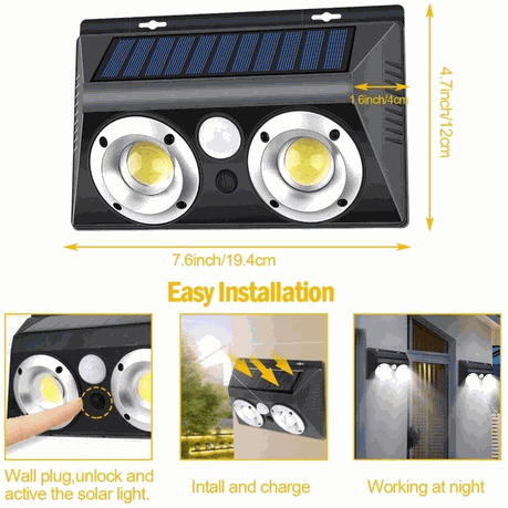 Solar Sensor Wall Mount Light