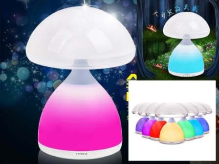 7 Color Eye Mushroom Lamp