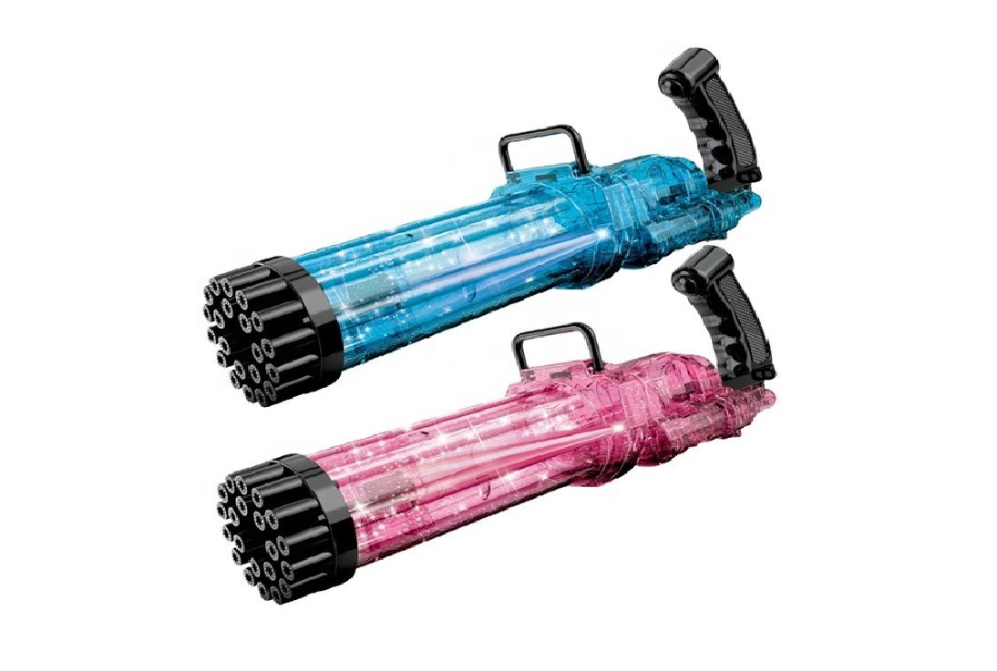 21-Hole Electric Gatling Bubble Machine Gun