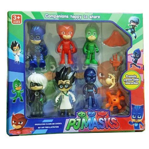 PJ Masks Mini Action Figures Toy Play Set - 6 Pcs