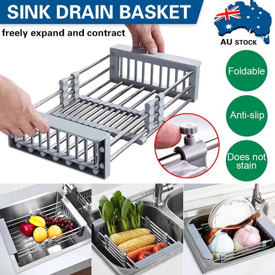 Kitchen Adj Drainer Basket