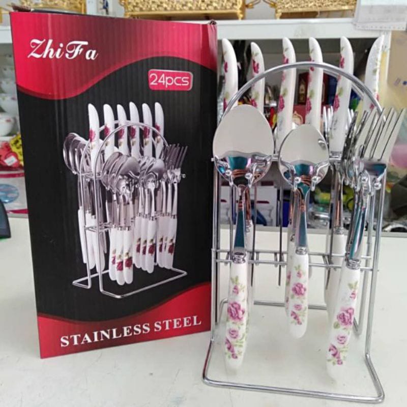 24 Pieces Stainless Steel Cutlery