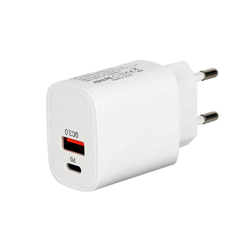 Dual Port QC 3.0 PD20W USB Fast Charging Adapter