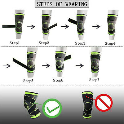 Knee Support Running Brace Compression Strap Sports Protector Ligament Arthritis