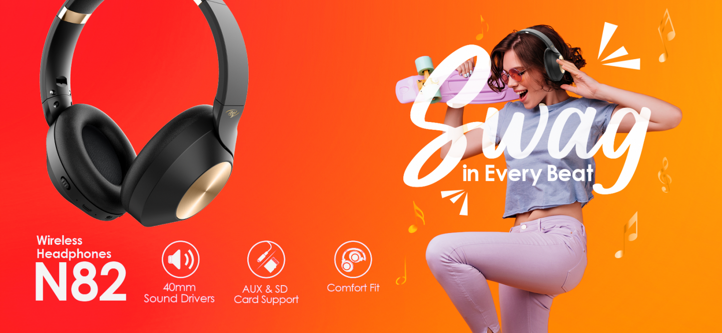 Wireless Bluetooth Superb Bass Headset