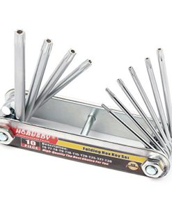 10PC Folding Hex Key Allen Wrench Set