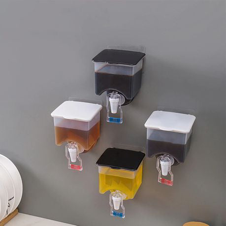 Wall Mountable Oil and Vinegar Cooking Liquids Storage