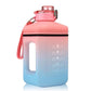 2 Litre Leak Proof Water Bottle With Straw - Multicolor