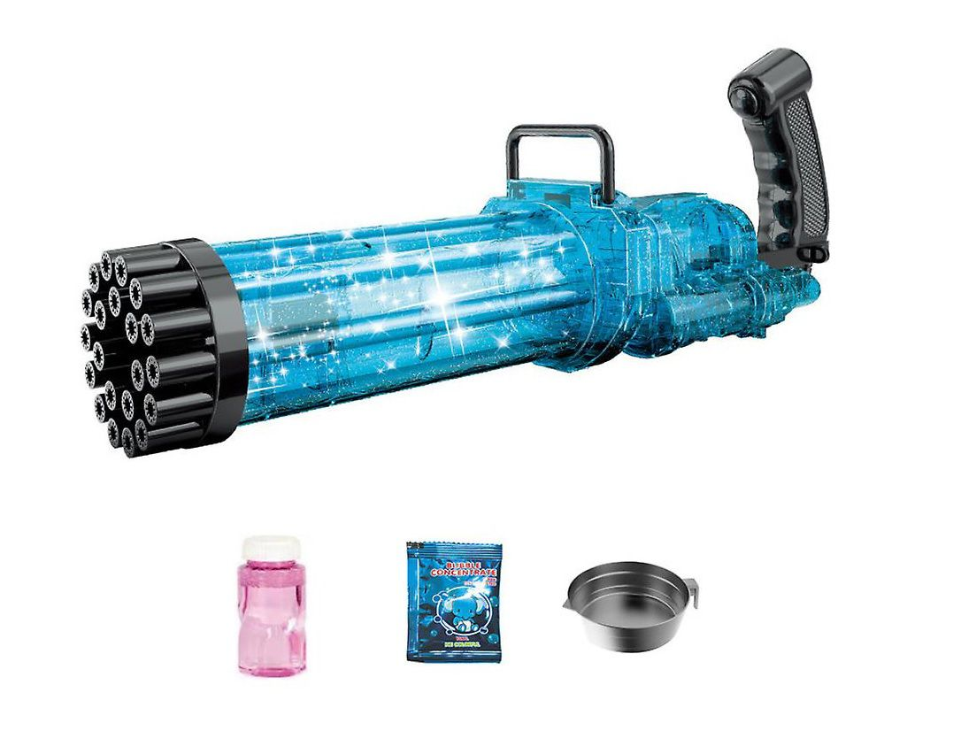 21-Hole Electric Gatling Bubble Machine Gun