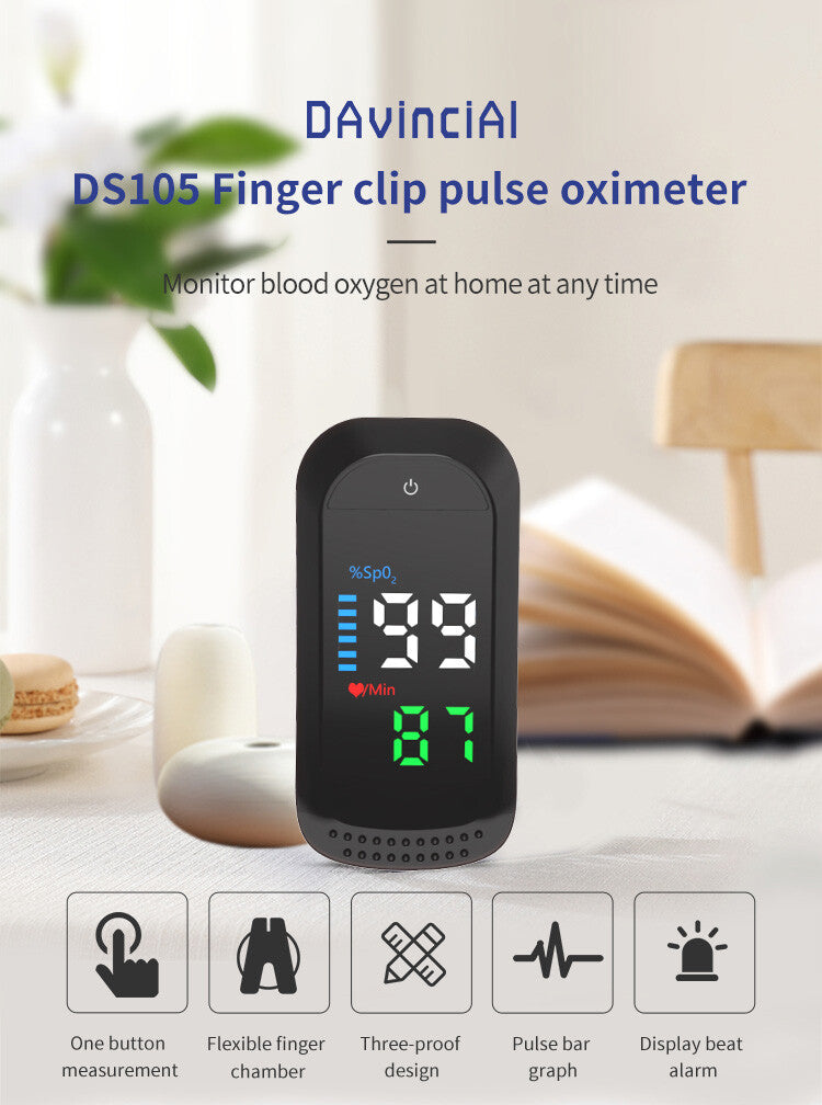 DS105 LED Pulse Oximeter CE AND FDA Approved Fingertip