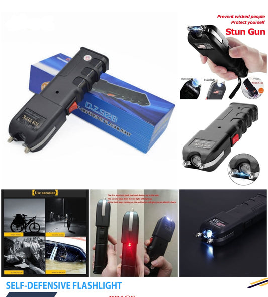 High Power Stun Gun Self-Defense Equipment Flashlight