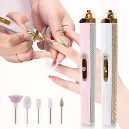 Portable USB Charging Electric Nail Polisher (WHITE)