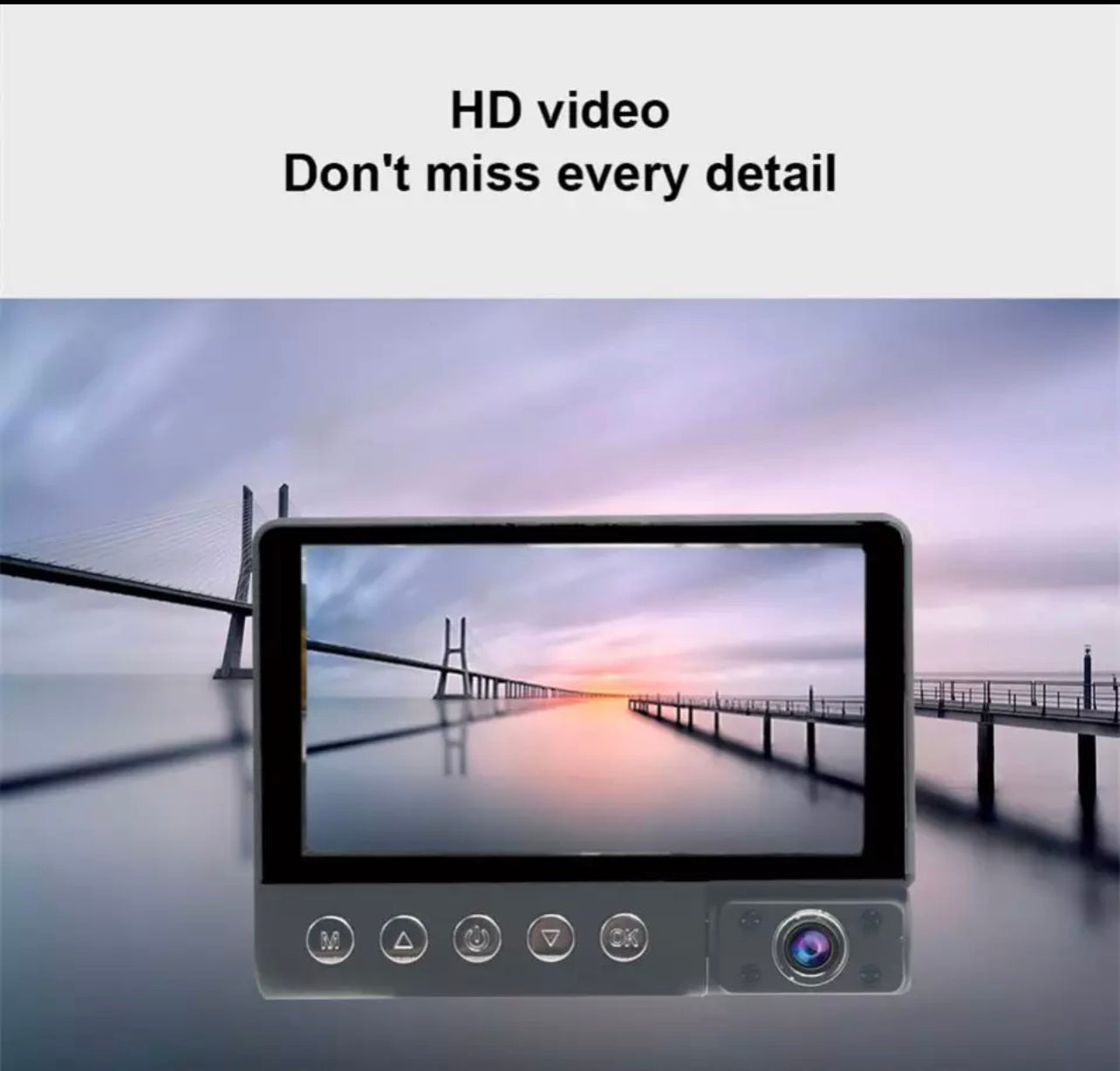 HD Wide Angle Dash Camera 5inch