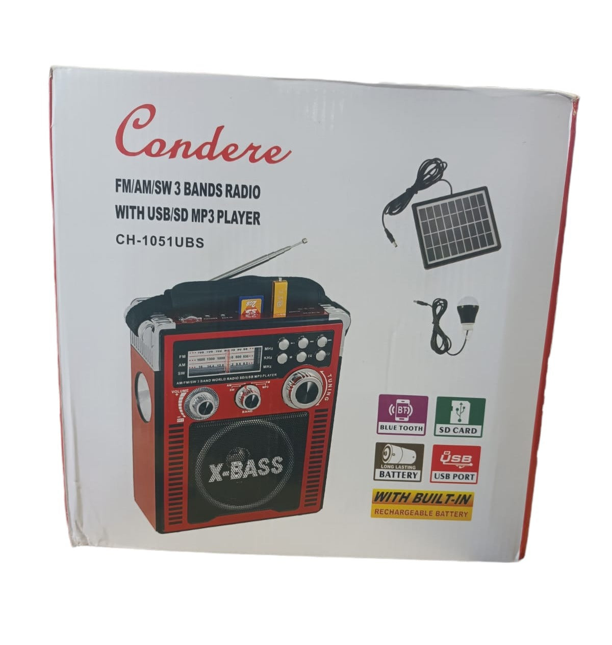 Condere CH-1051UBS with rechargeable battery