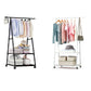 Clothes Rack Small Metal Garment Rack with Shelve