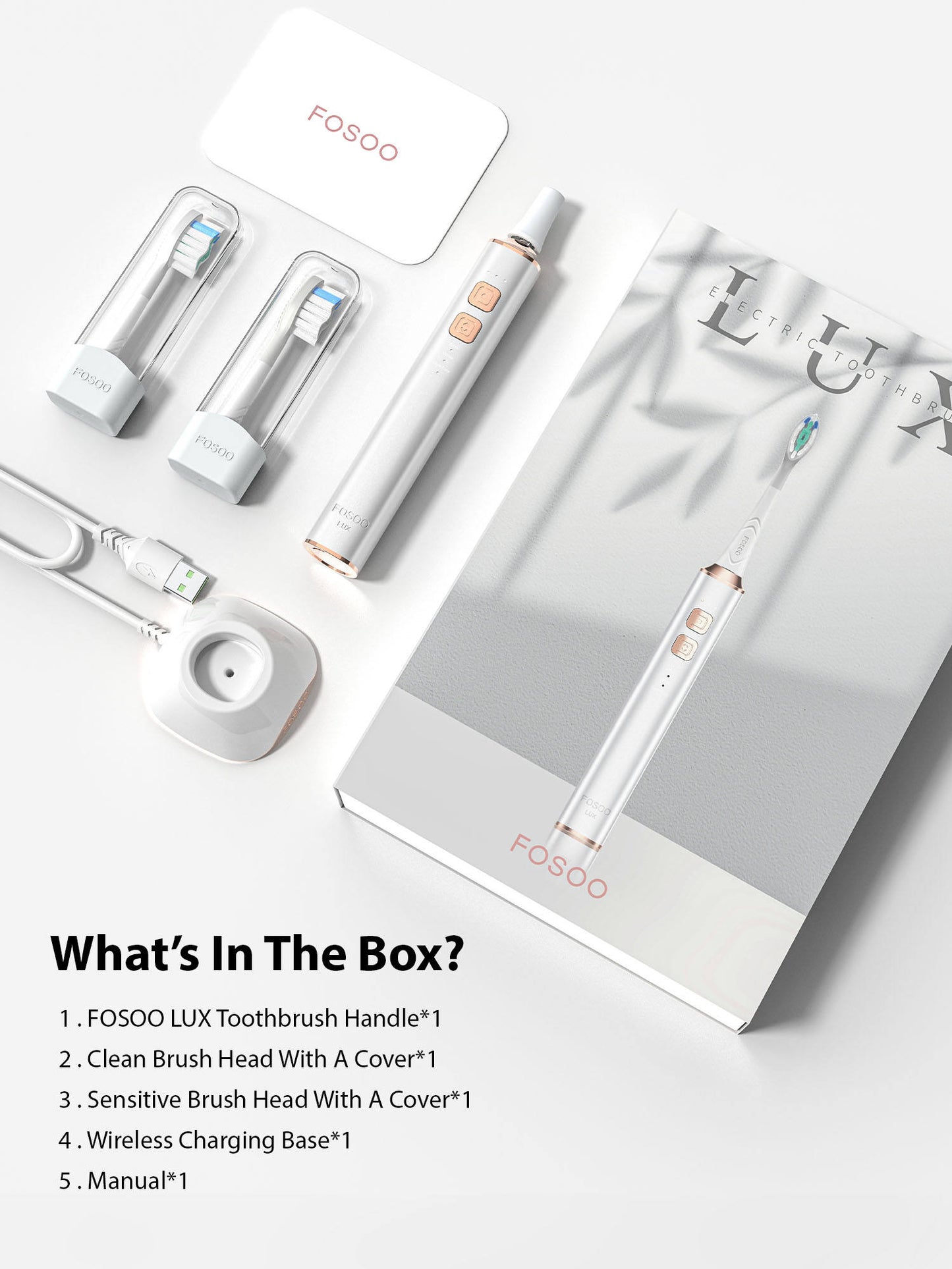 LUX Rechargeable Sonic Electric Toothbrush