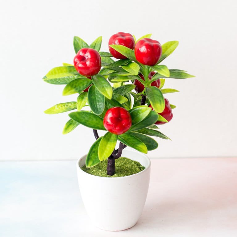 1Pc Artificial Fruit Tree with Pot