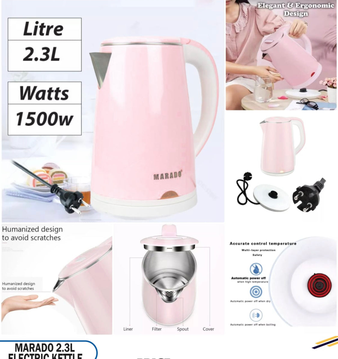 Marado 2.3L Electric Kettle