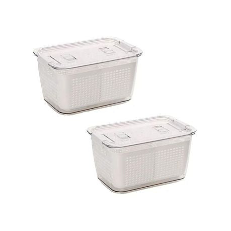 Vegetables Fruit Drain Kitchen layer Storage Plastic Basket