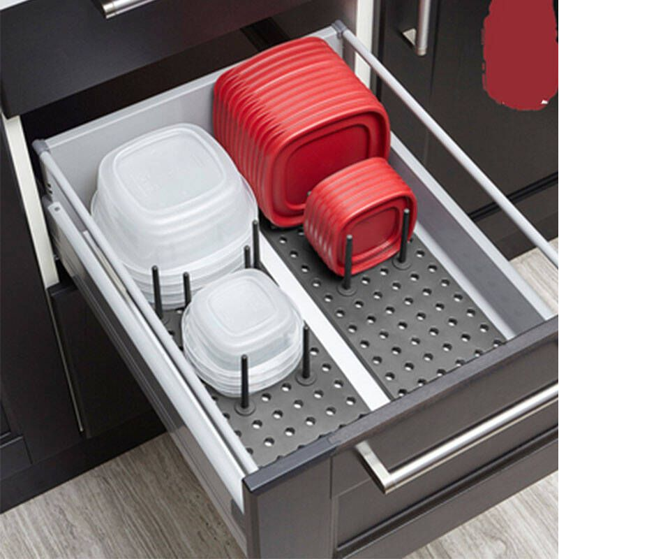 Adjustable Kitchen Drawer Organizer Rack