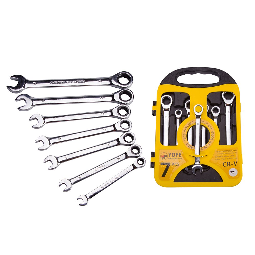 Yofe 7 Piece Ratchet Wrench Set