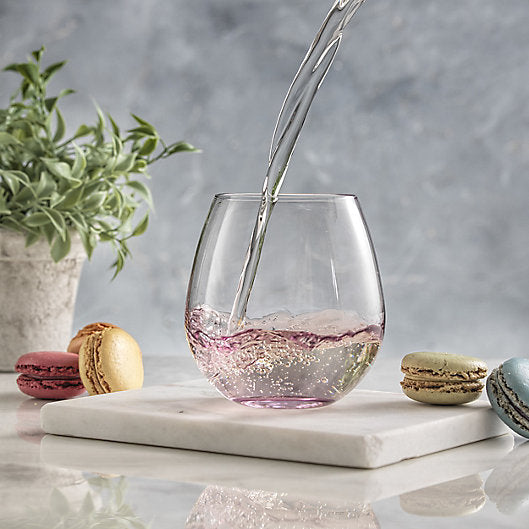 Colour Stem less Wine Glass 6pcs