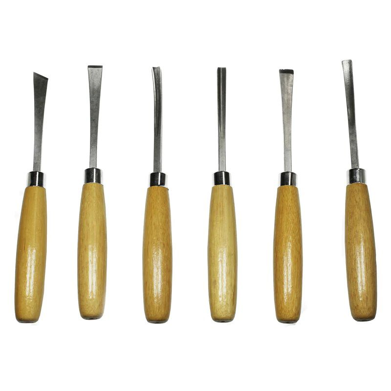 Wooden Handle Wood Chisel Set 6 pcs