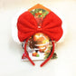 Red velvet Bow Christmas Headband