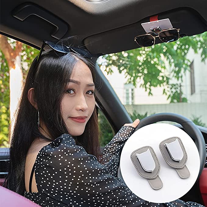 Car Leather Eyeglasses Hanger