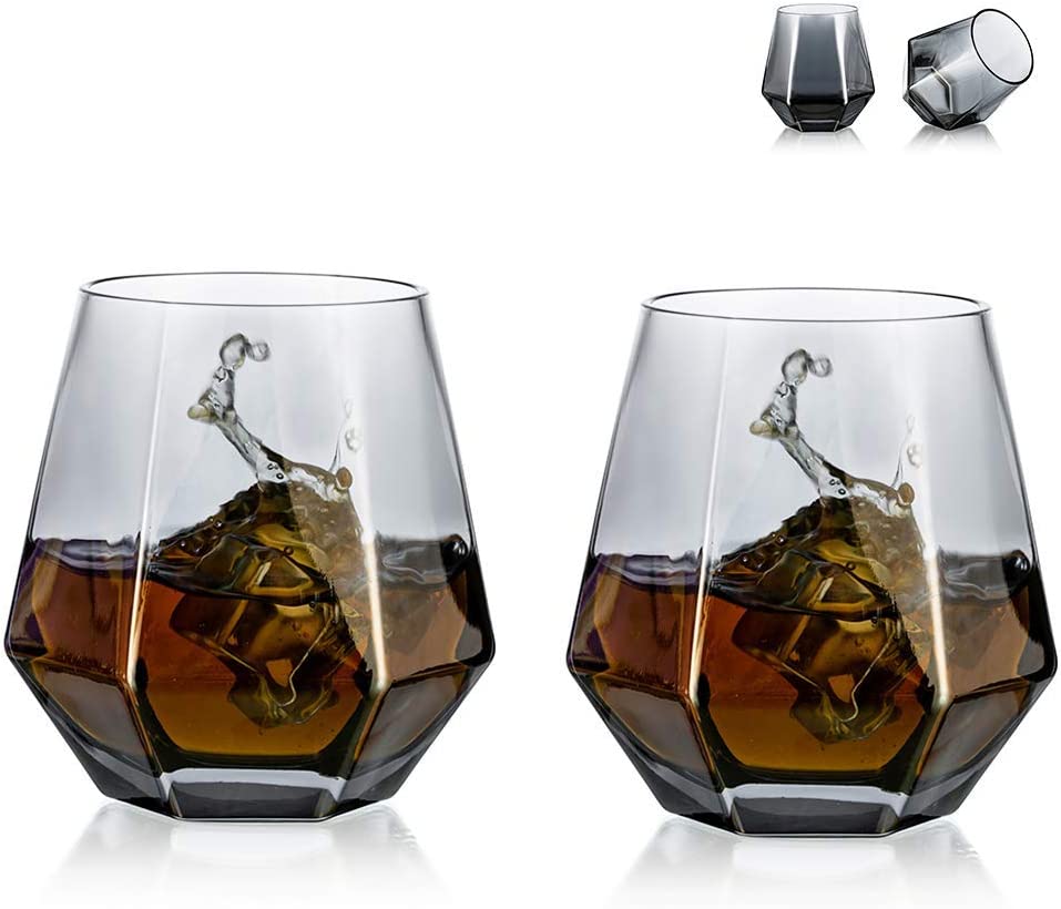 Diamond Whiskey Glasses Set of 6