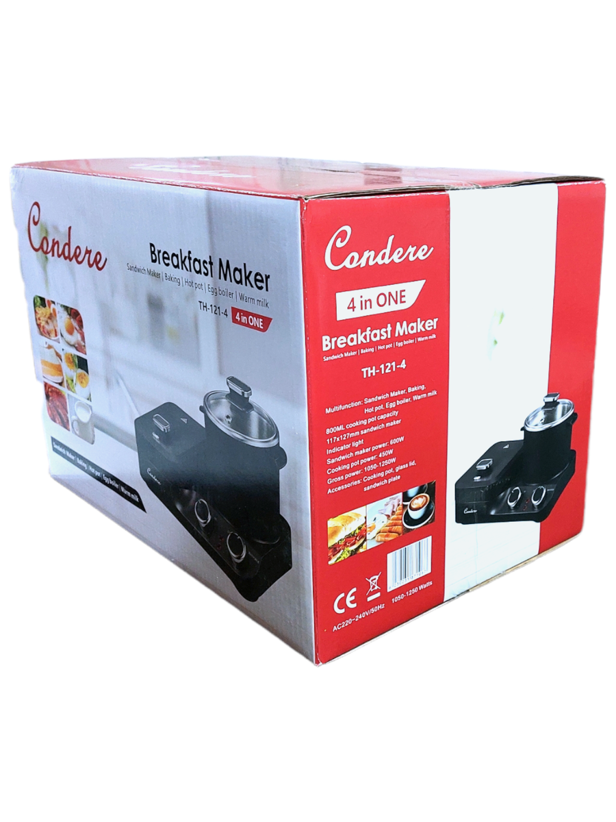 CONDERE 4in1 Breakfast Maker - With Sandwich Maker